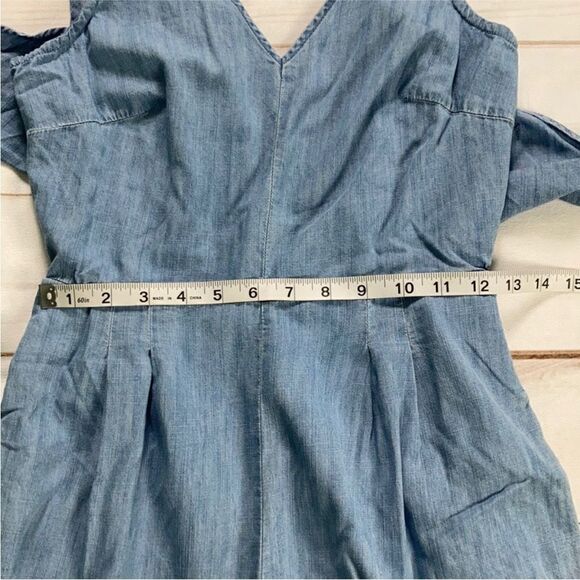 J. Crew Chambray Wrap Tie Jumpsuit - Picture 9 of 12